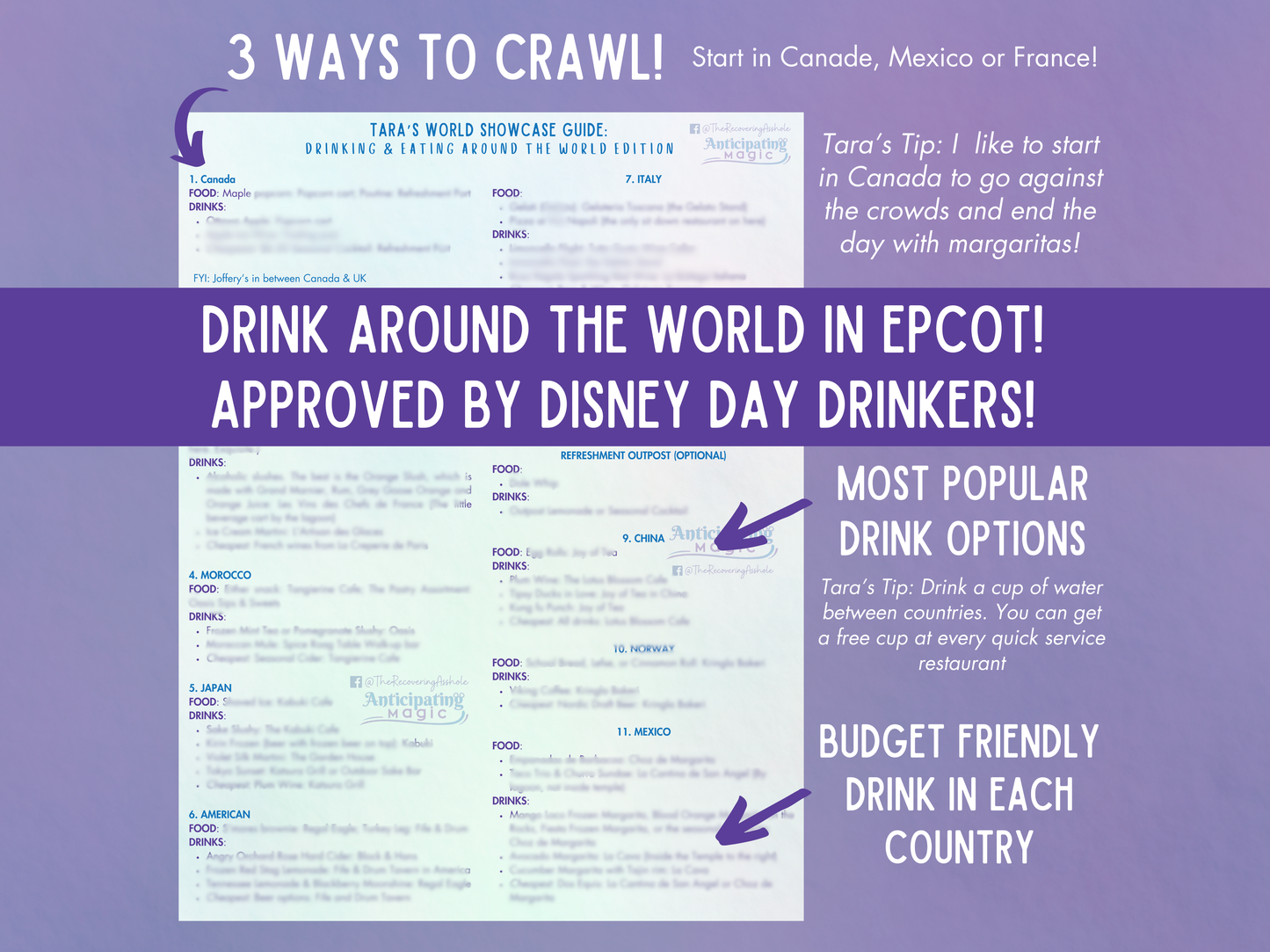 Epcot Drinking Guide: Drink Around the World in Disney