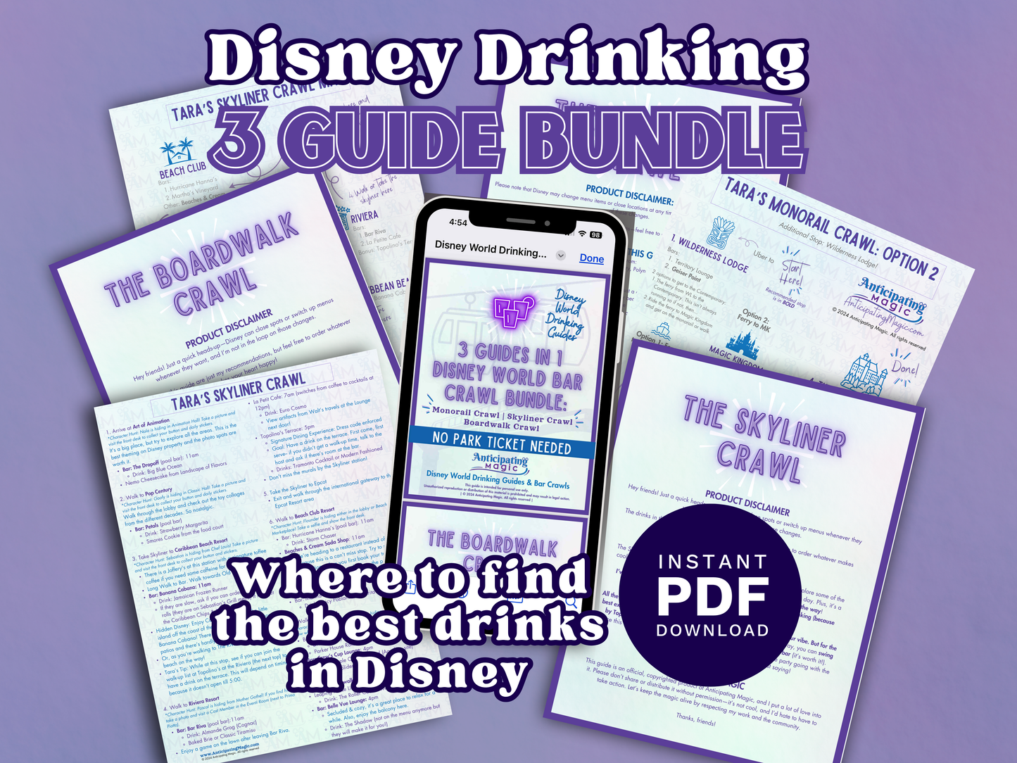 Adult Disney party itinerary for birthdays, bachelorette trips, and girls weekends with cocktails and lounges