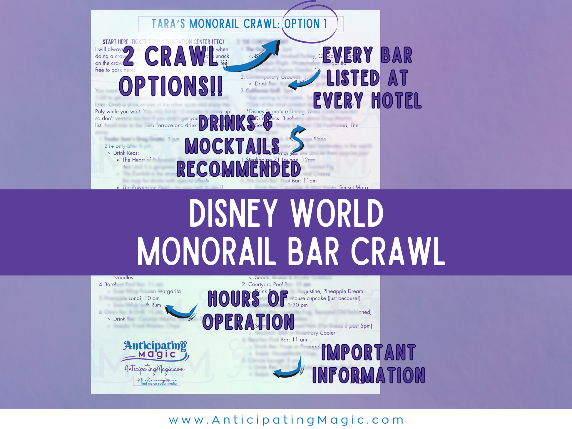 Adults night out at Disney featuring evening cocktails lounge hopping and low crowd experiences